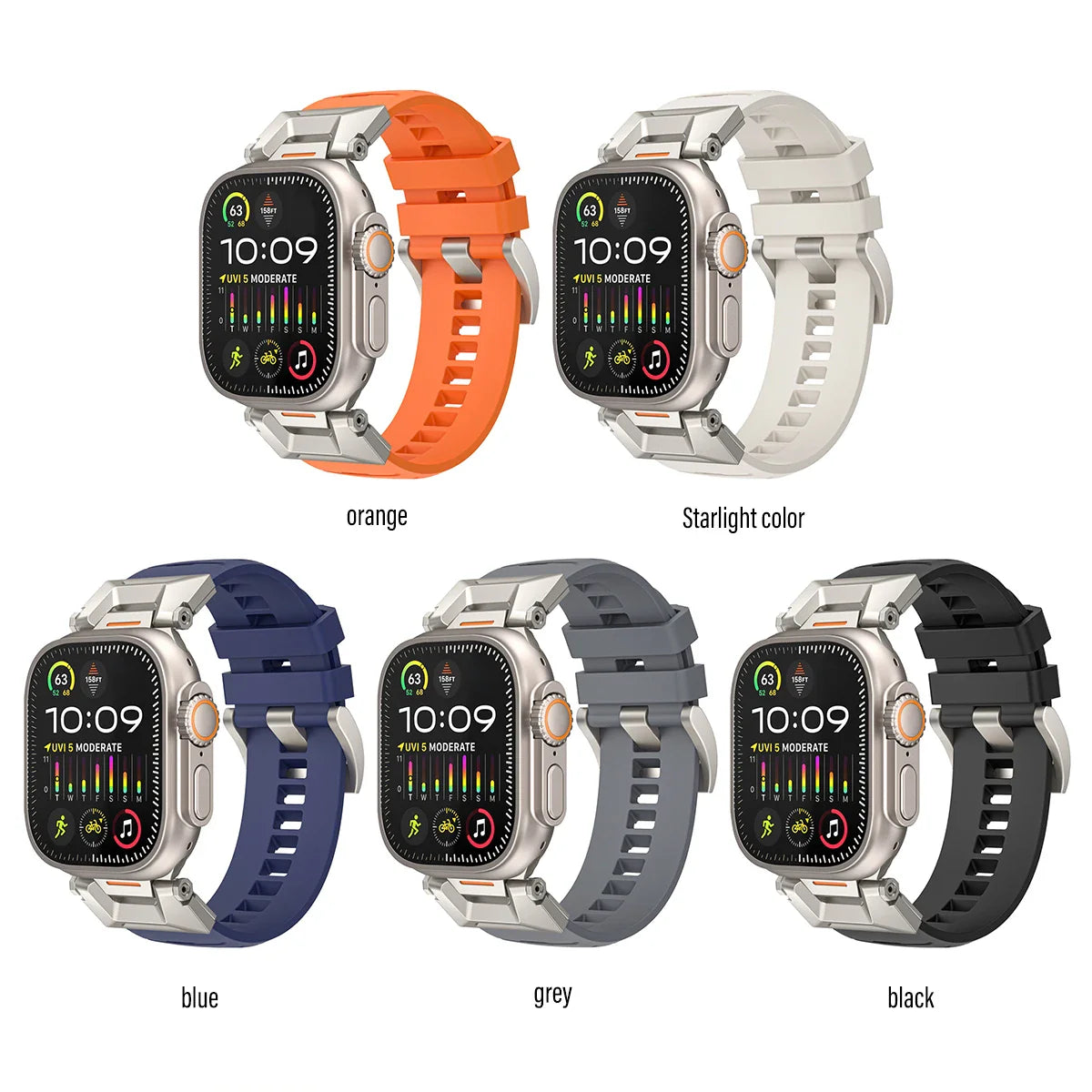 Fluorine Rubber Sport Strap