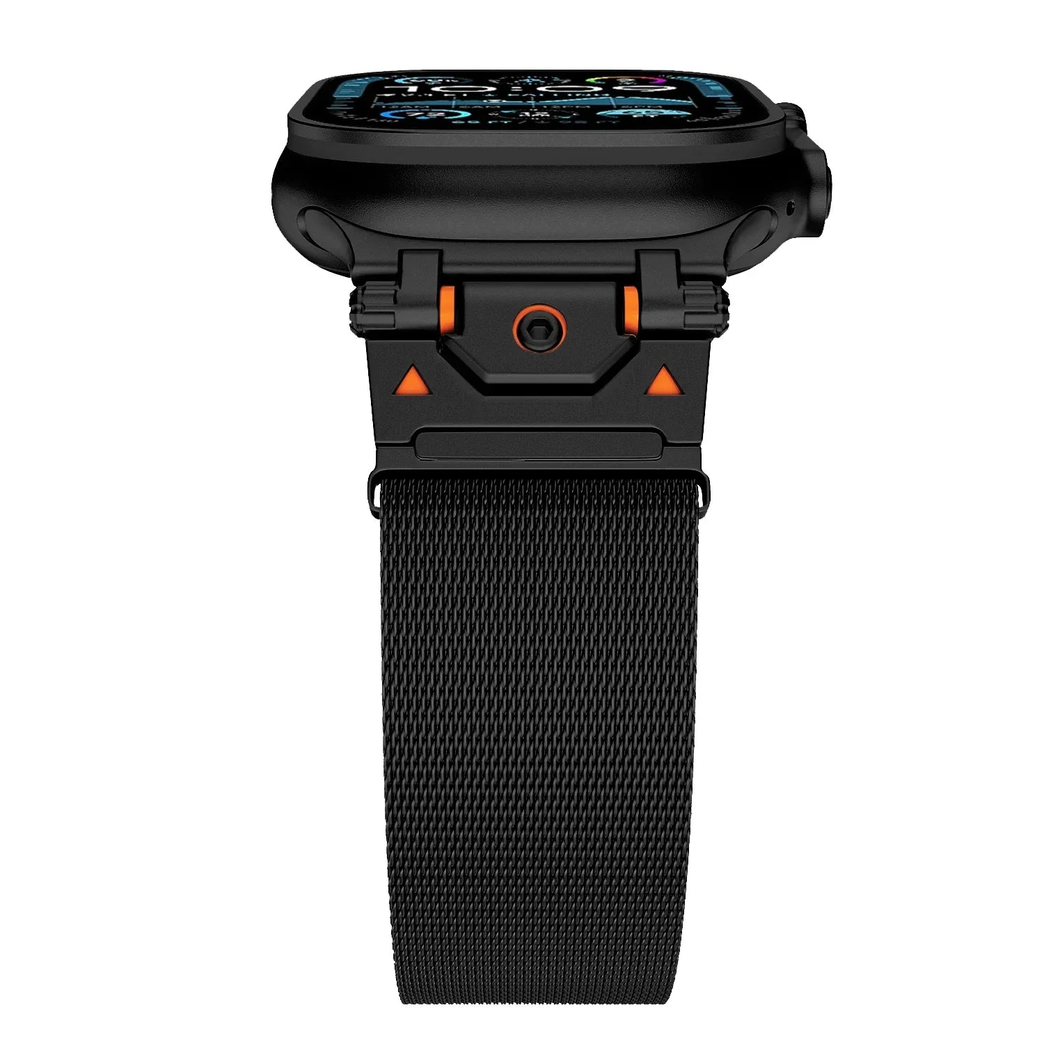 Metallic Milanese mesh strap