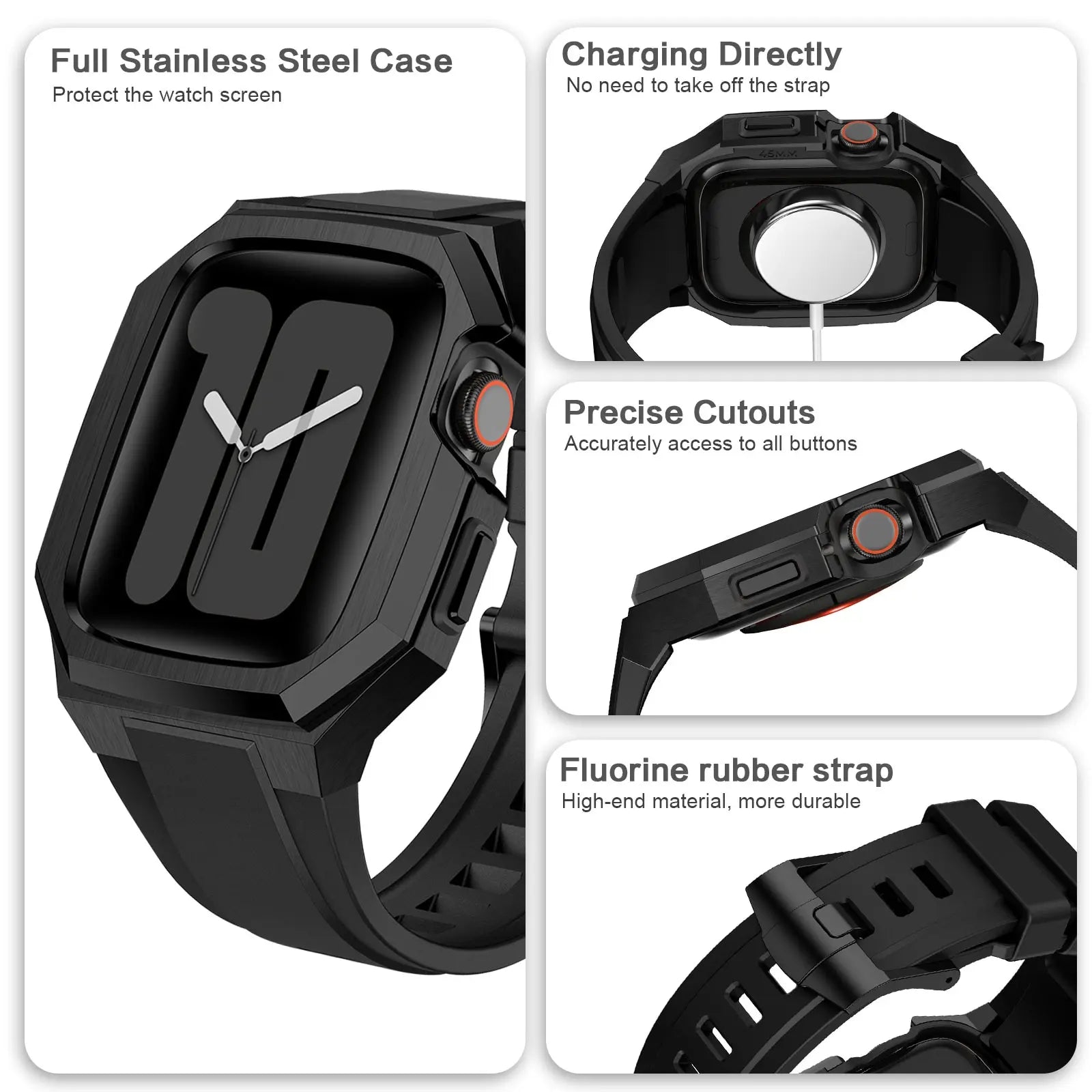 Steel Armor Mod Kit for Apple Watch