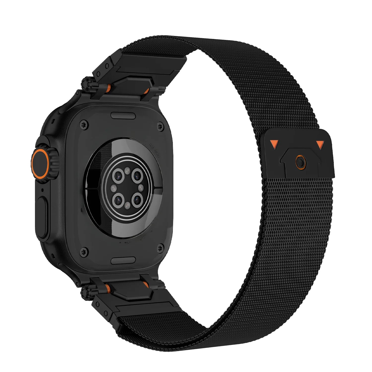 Metallic Milanese mesh strap