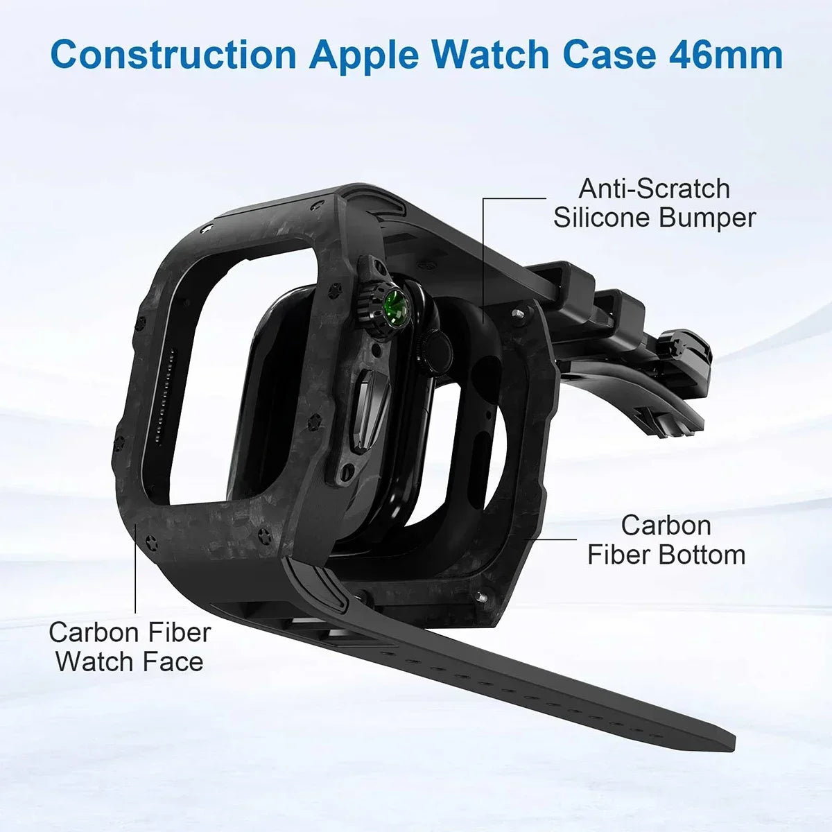 Carbon Fiber Mod Kit For Apple Watch