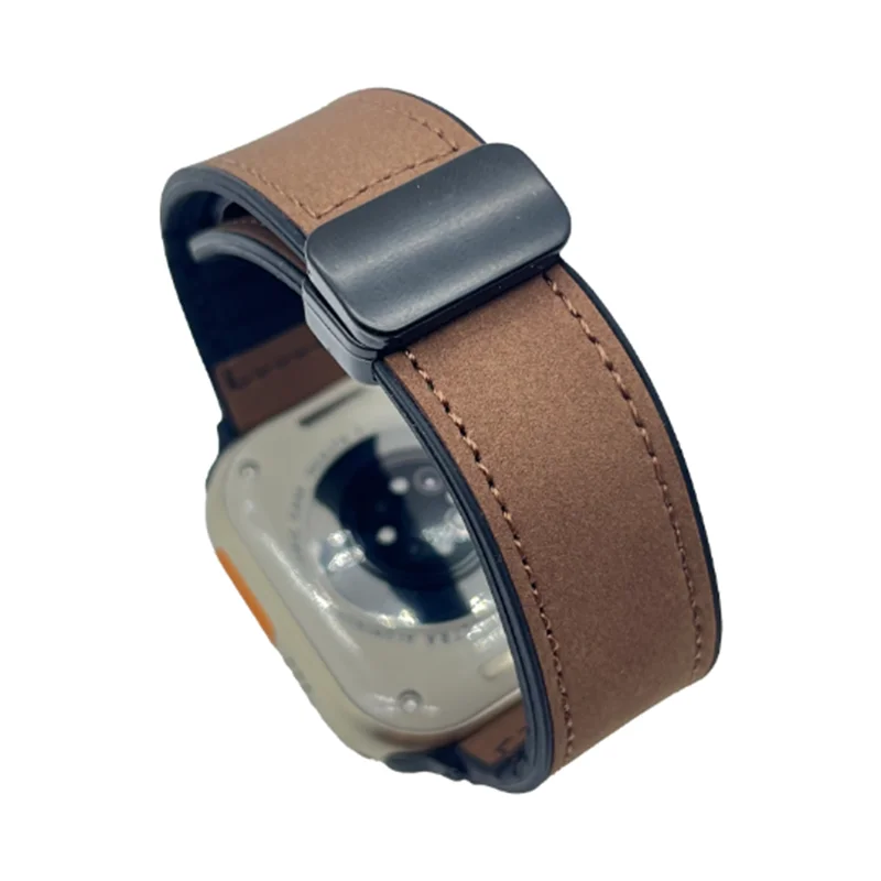 Sleek Leather Magnetic Band