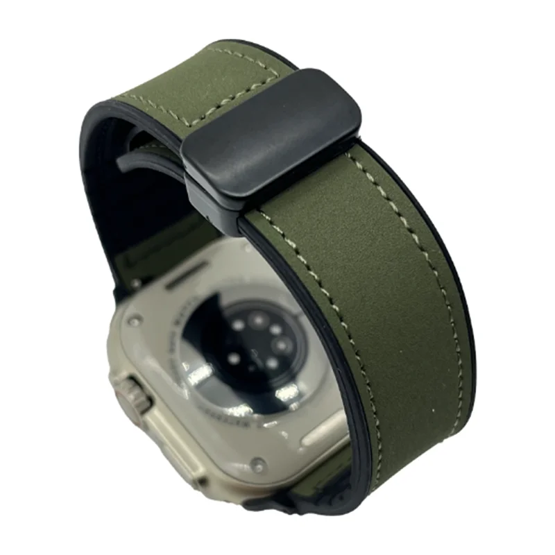 Sleek Leather Magnetic Band