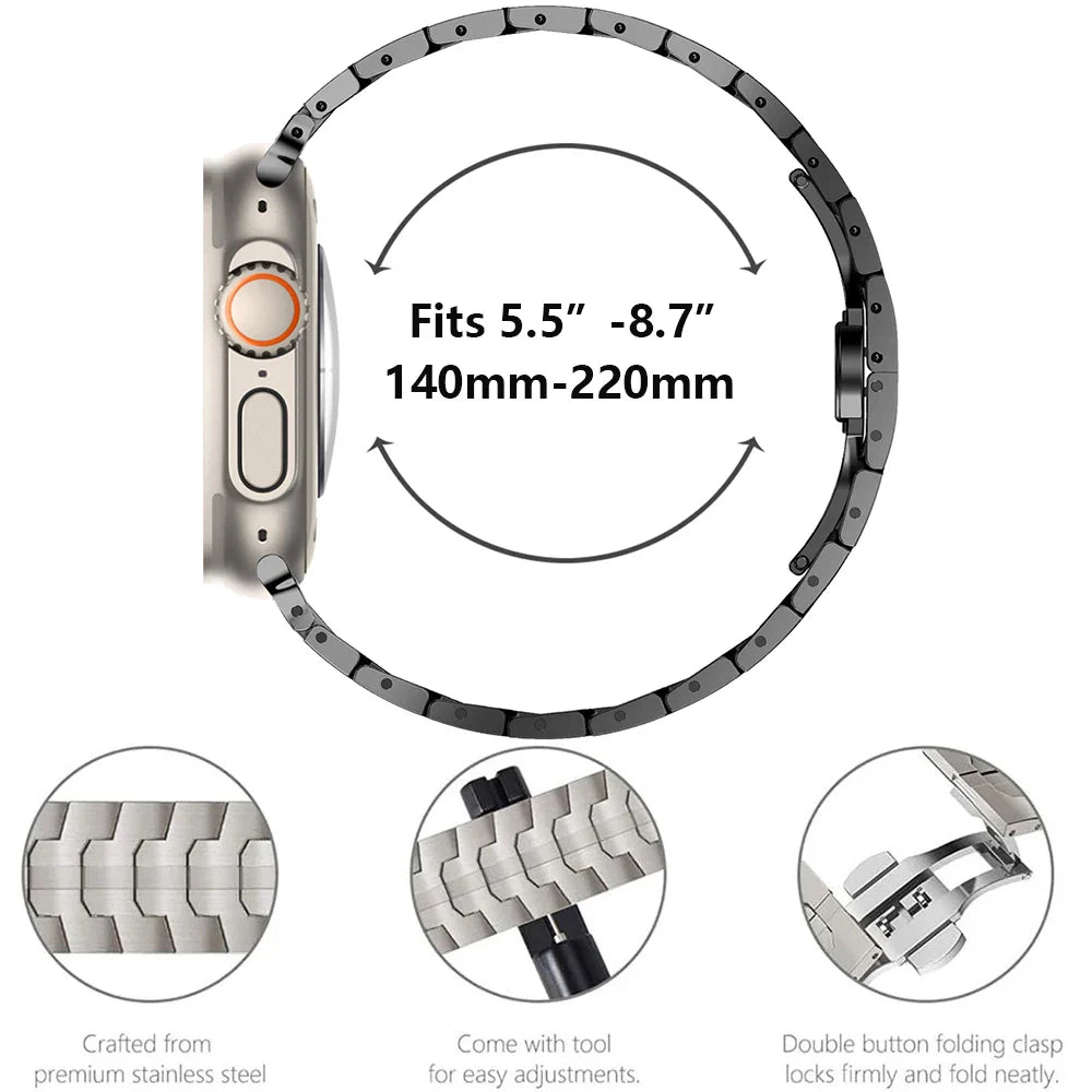 Luxury Stainless Steel Strap