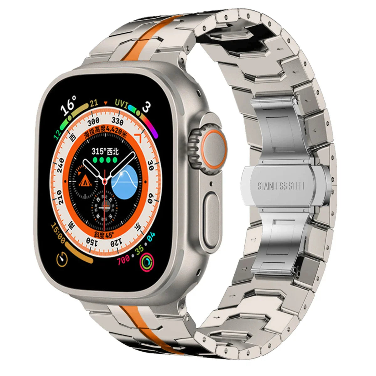 Luxury Stainless Steel Strap