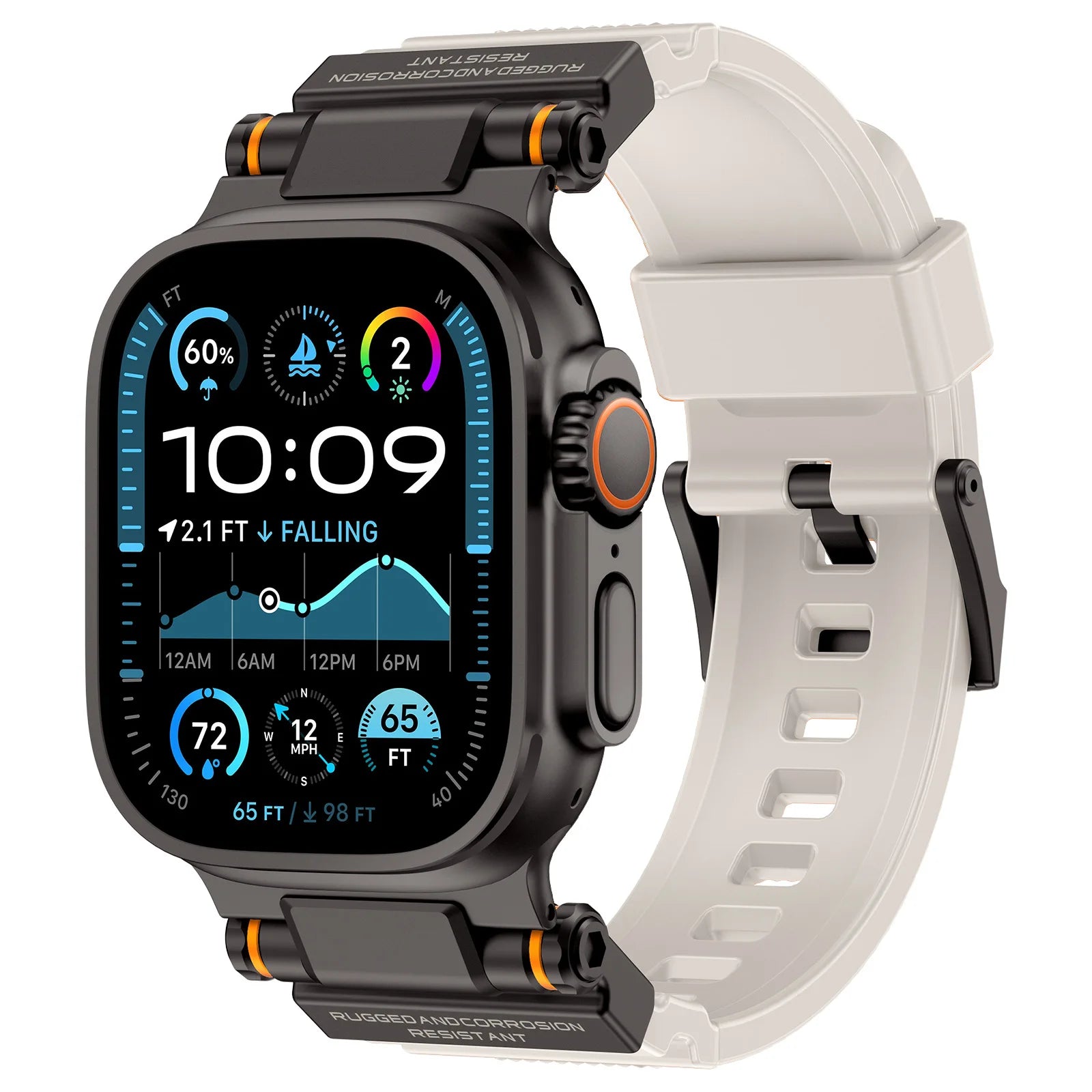 Rugged Silicone Sport Strap