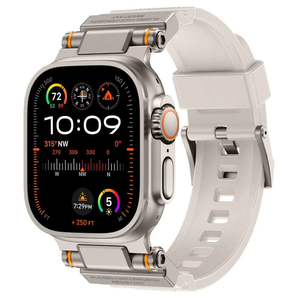 Rugged Silicone Sport Strap