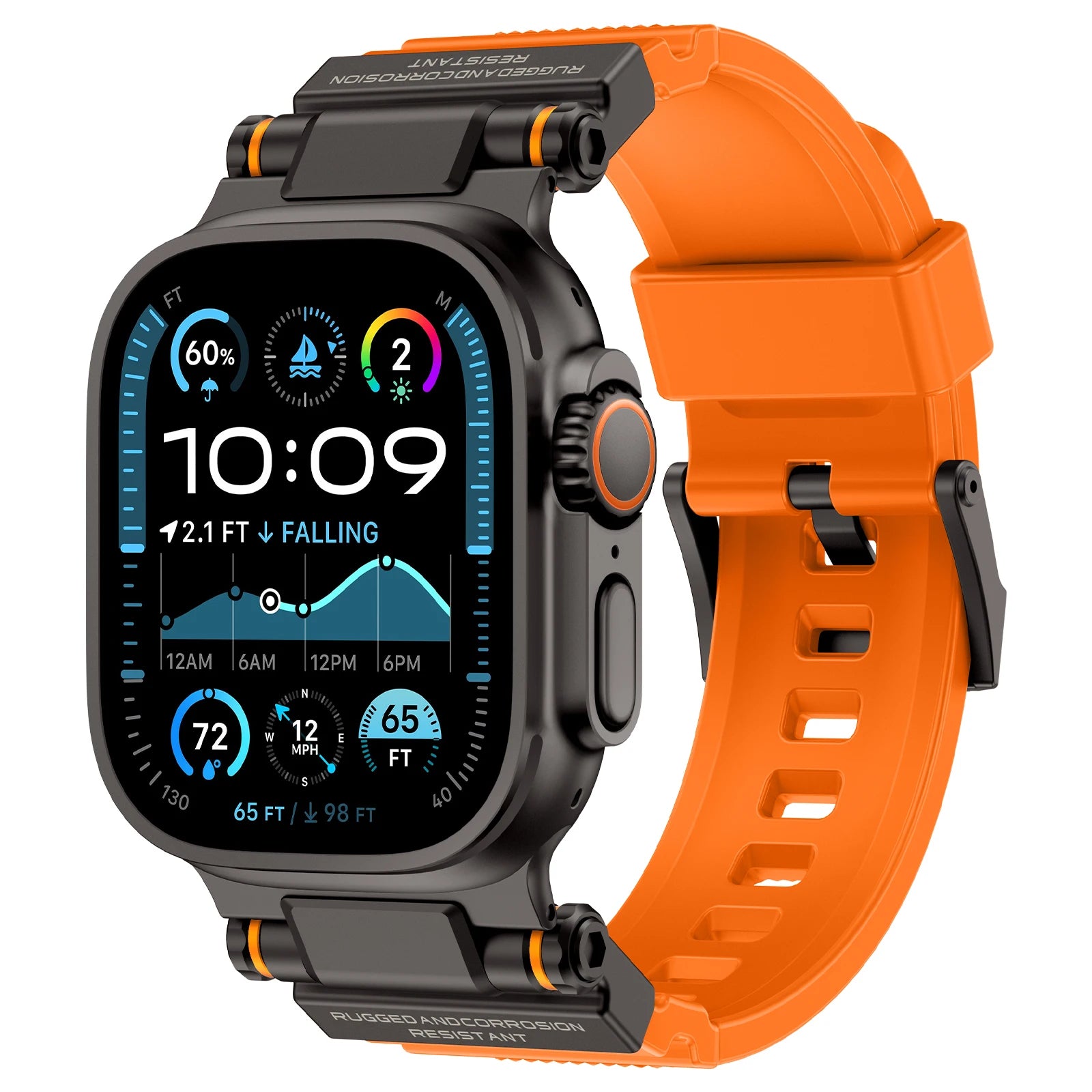 Rugged Silicone Sport Strap