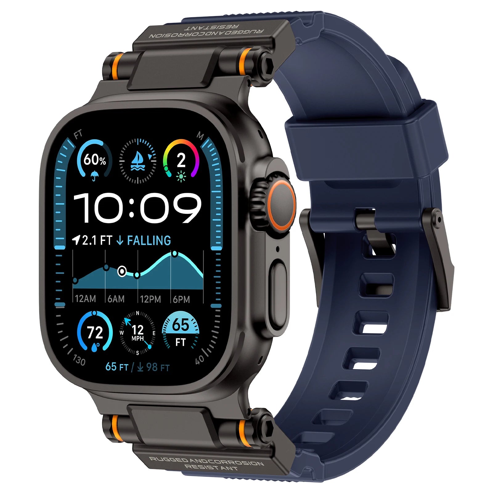 Rugged Silicone Sport Strap