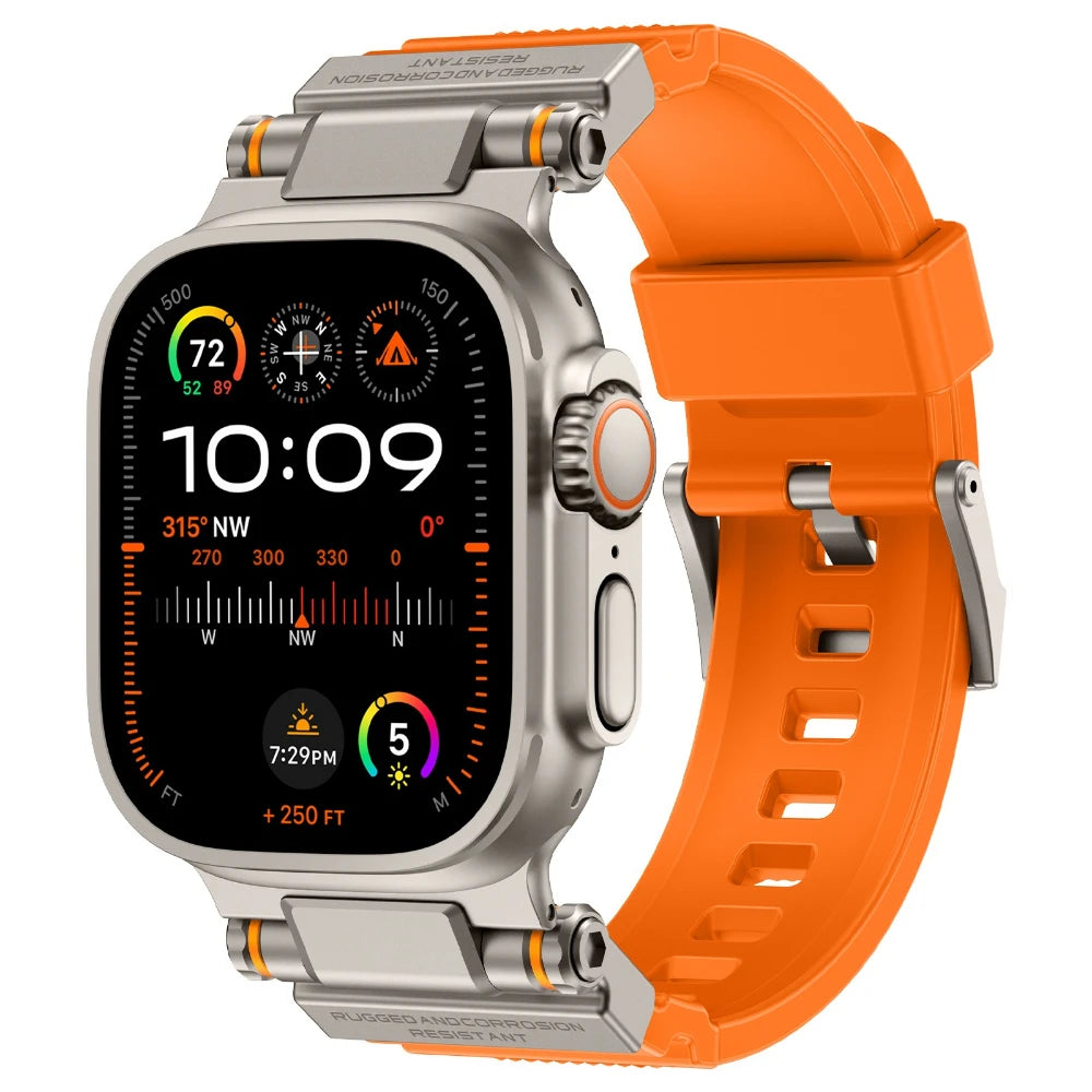 Rugged Silicone Sport Strap