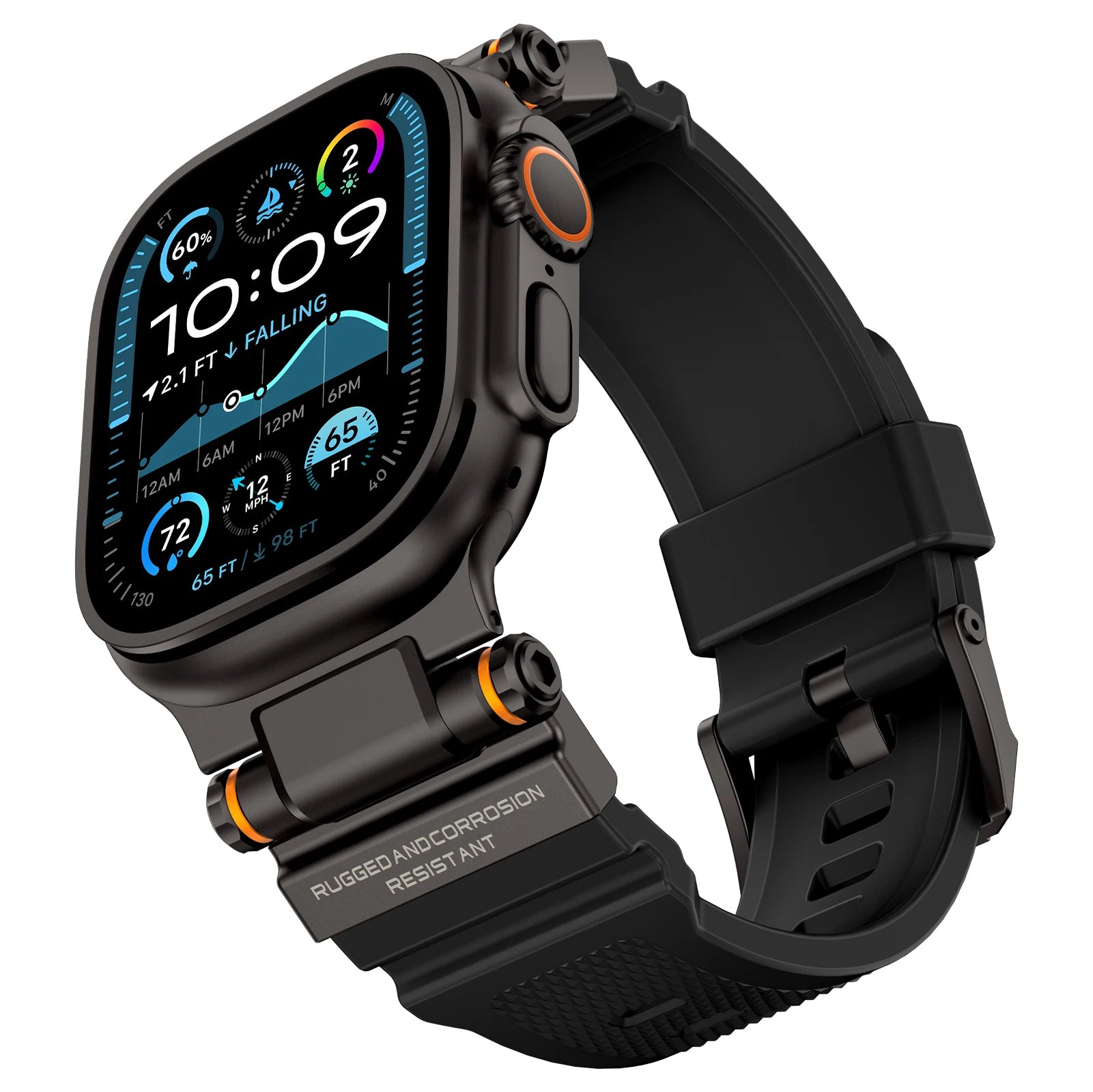 Rugged Silicone Sport Strap